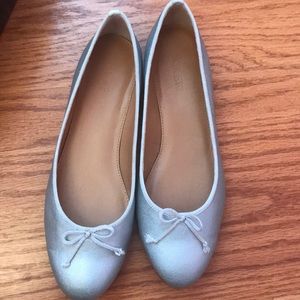NWT Jcrew Factory metallic uptown ballet flats